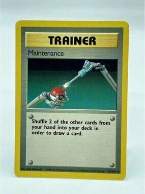 Maintenance 83/102 Base Set‎ Trainer Pokemon TCG Non-Holo Vintage 1999